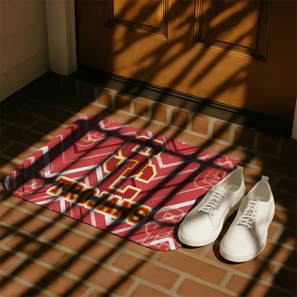 usc-trojans-chevron-geometrics-red-doormat-trendy.webp