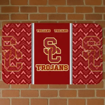 USC Trojans Chevron Stack Red Doormat
