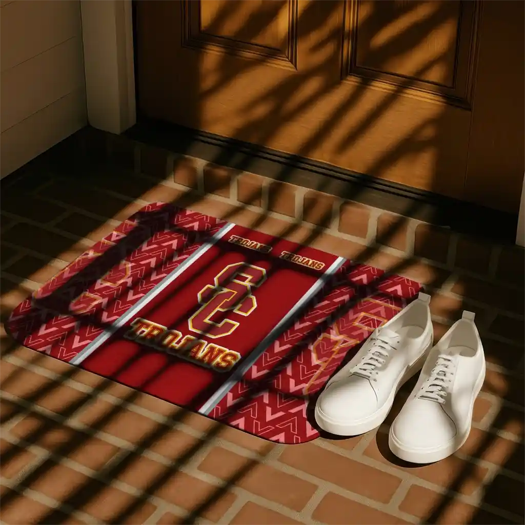 usc-trojans-chevron-stack-red-doormat-trendy.webp
