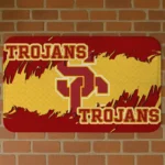 USC Trojans Plate Rip Red Doormat