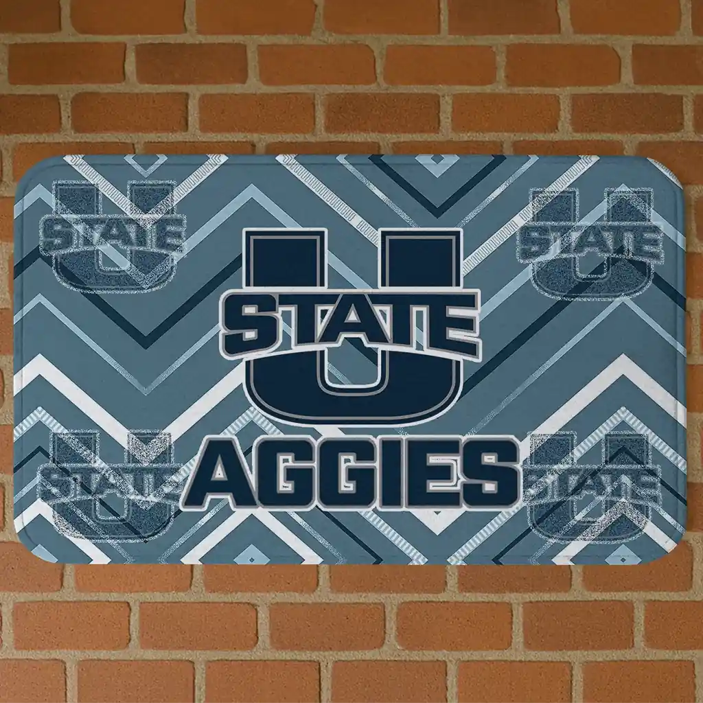 utah-state-aggies-chevron-geometrics-navy-doormat-best-selling.webp utah state aggies chevron geometrics navy doormat best selling