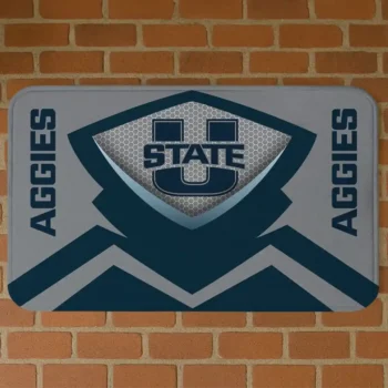 Utah State Aggies Ninja Mesh Navy Doormat