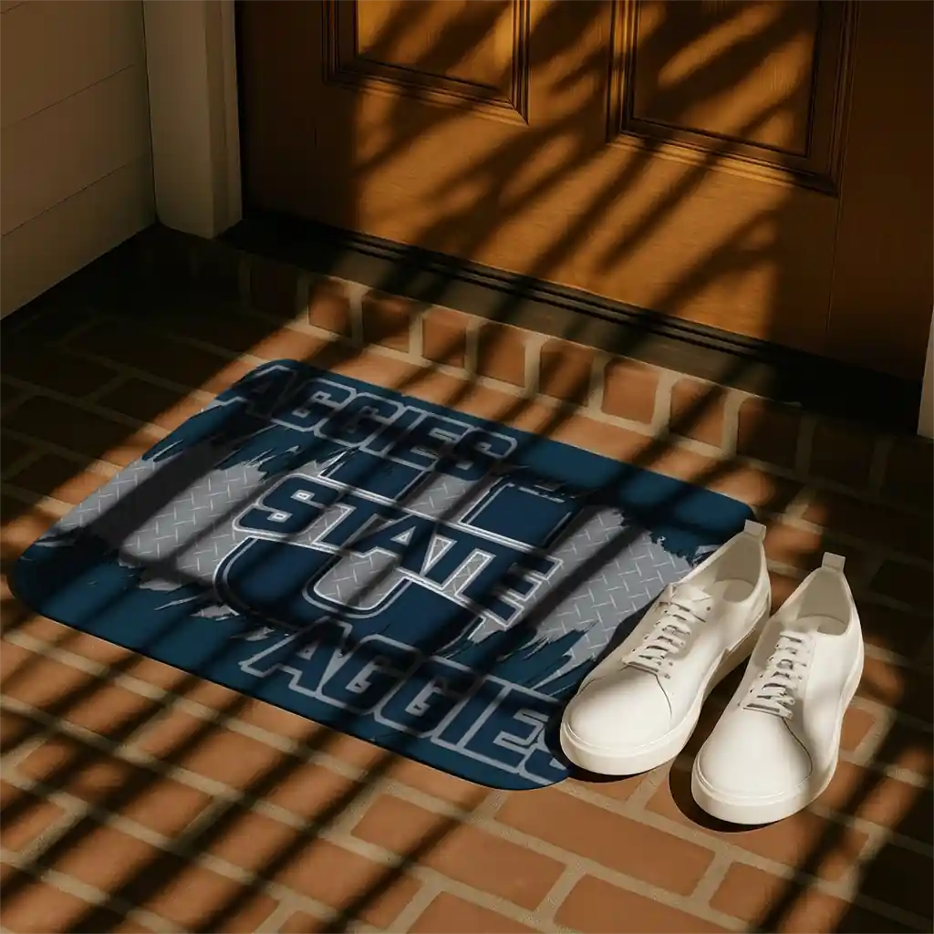 utah-state-aggies-plate-rip-navy-doormat-trendy.webp