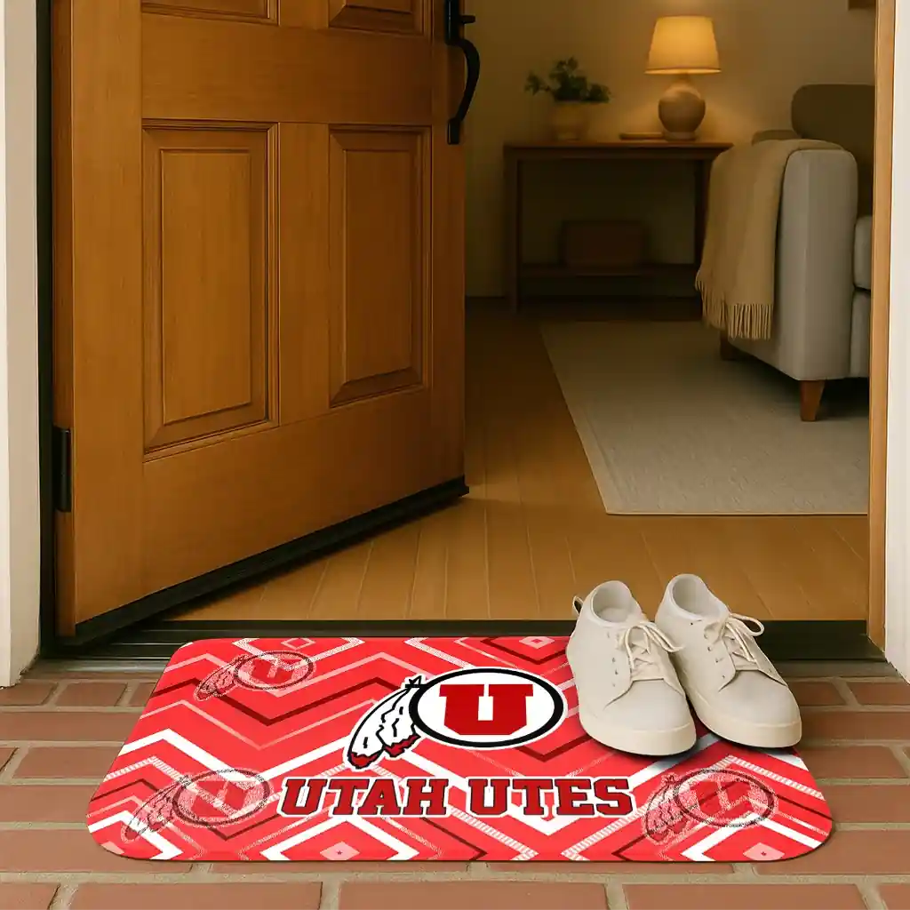 utah-utes-chevron-geometrics-red-doormat-fashion-forward.webp