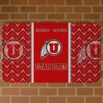 Utah Utes Chevron Stack Red Doormat