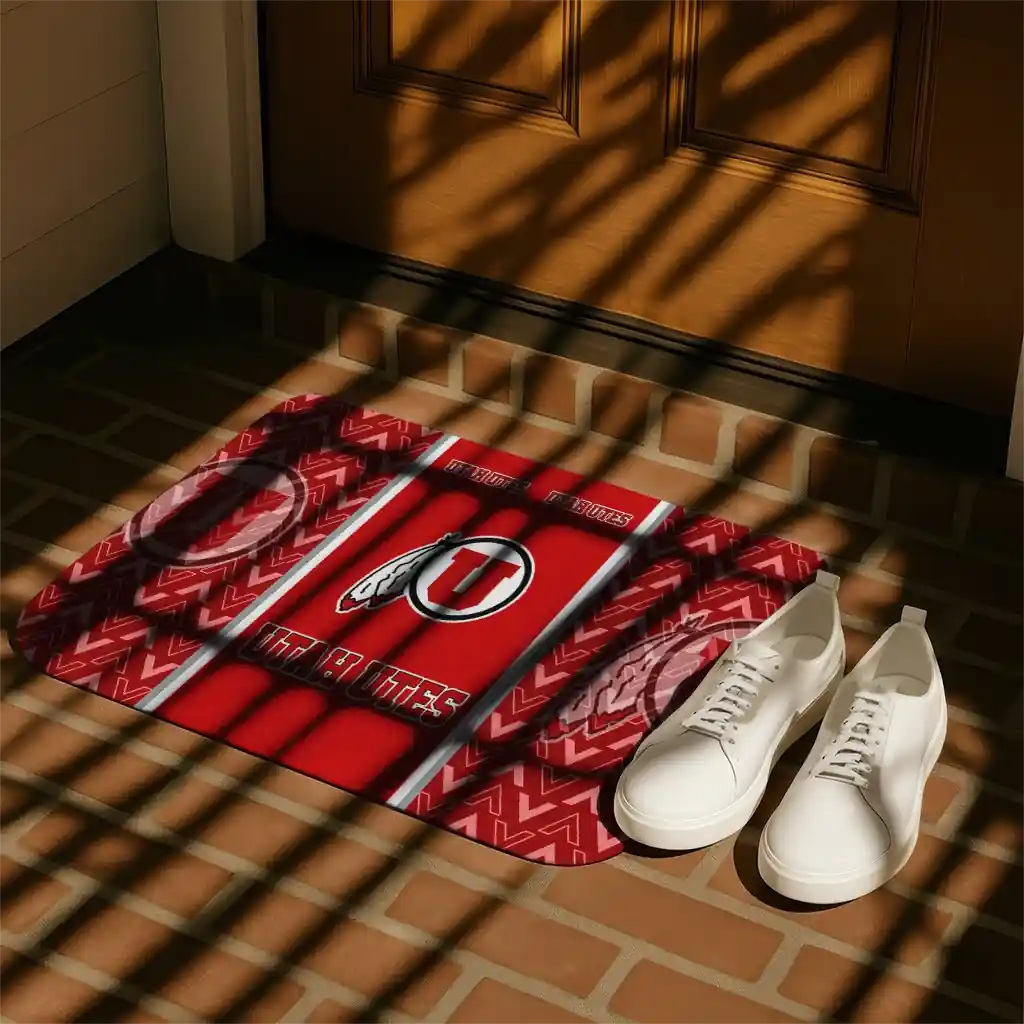utah-utes-chevron-stack-red-doormat-trendy.webp