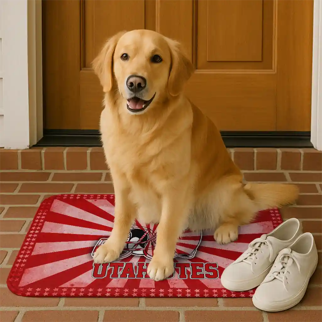 utah-utes-helmet-centerpiece-red-doormat-high-quality.webp