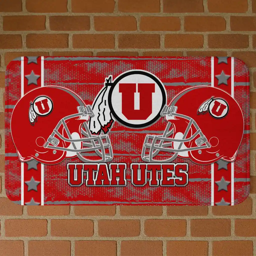 utah-utes-helmet-illustration-red-doormat-best-selling.webp utah utes helmet illustration red doormat best selling