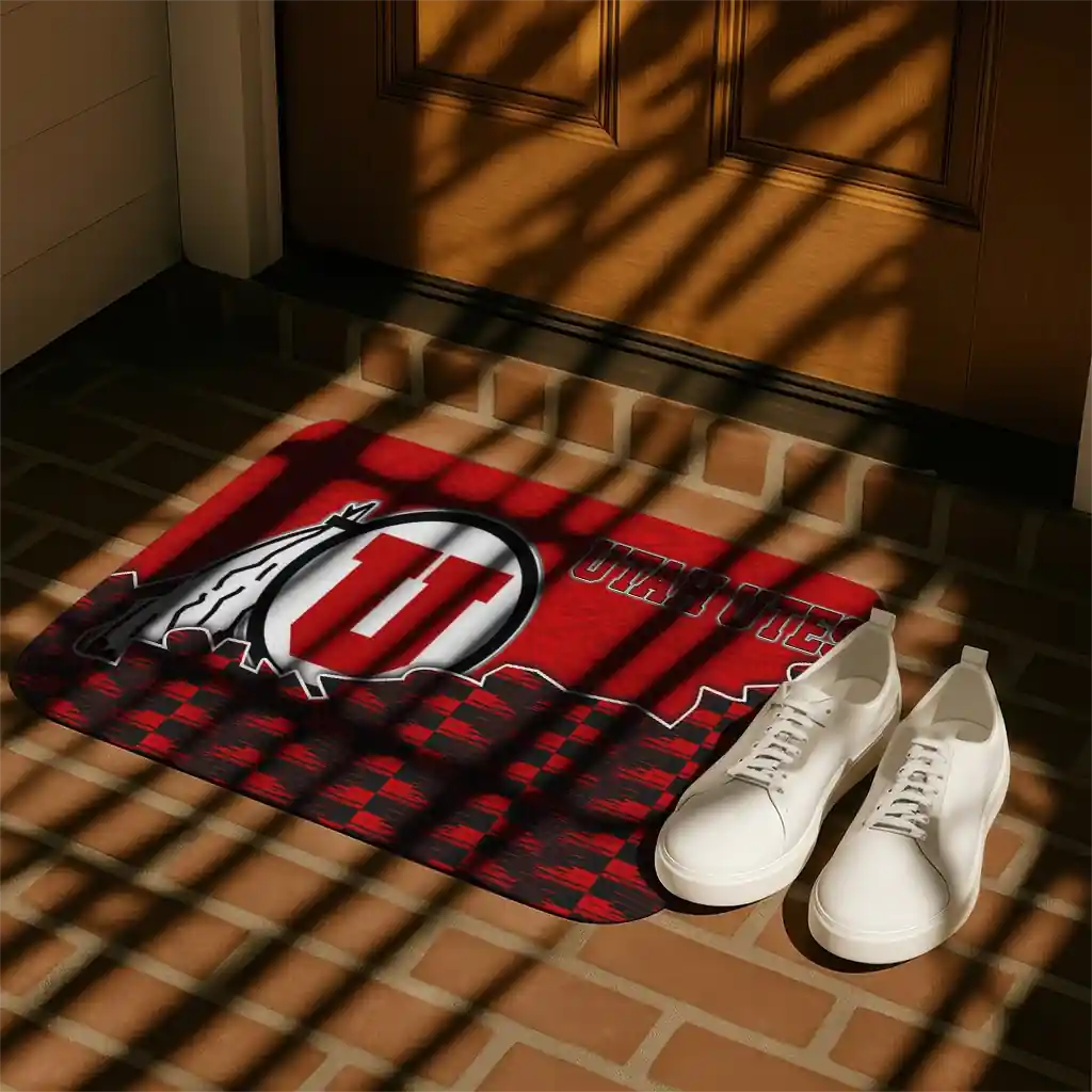 utah-utes-tribal-detailing-red-black-doormat-trendy.webp