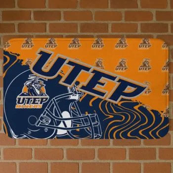 UTEP Miners Football Pride Blue Doormat