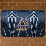 UTEP Miners Graphic Stripes Blue Doormat
