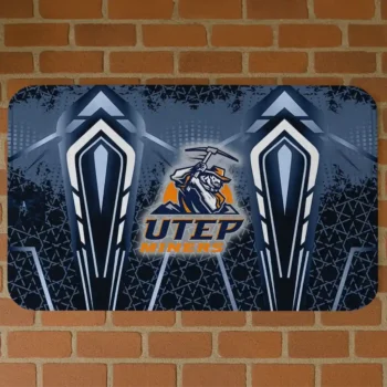 UTEP Miners Graphic Stripes Blue Doormat