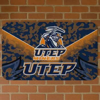 UTEP Miners Layered Lines Blue Doormat