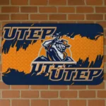 UTEP Miners Plate Rip Blue Doormat