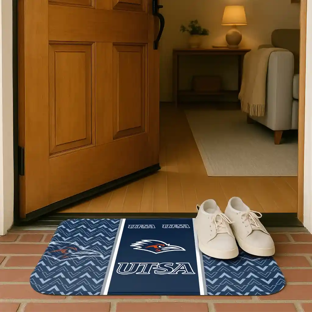 utsa-roadrunners-chevron-stack-orange-doormat-fashion-forward.webp