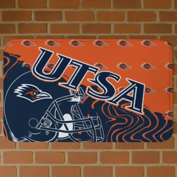 UTSA Roadrunners Football Pride Orange Doormat