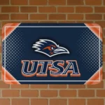UTSA Roadrunners Silver Halftone Orange Doormat
