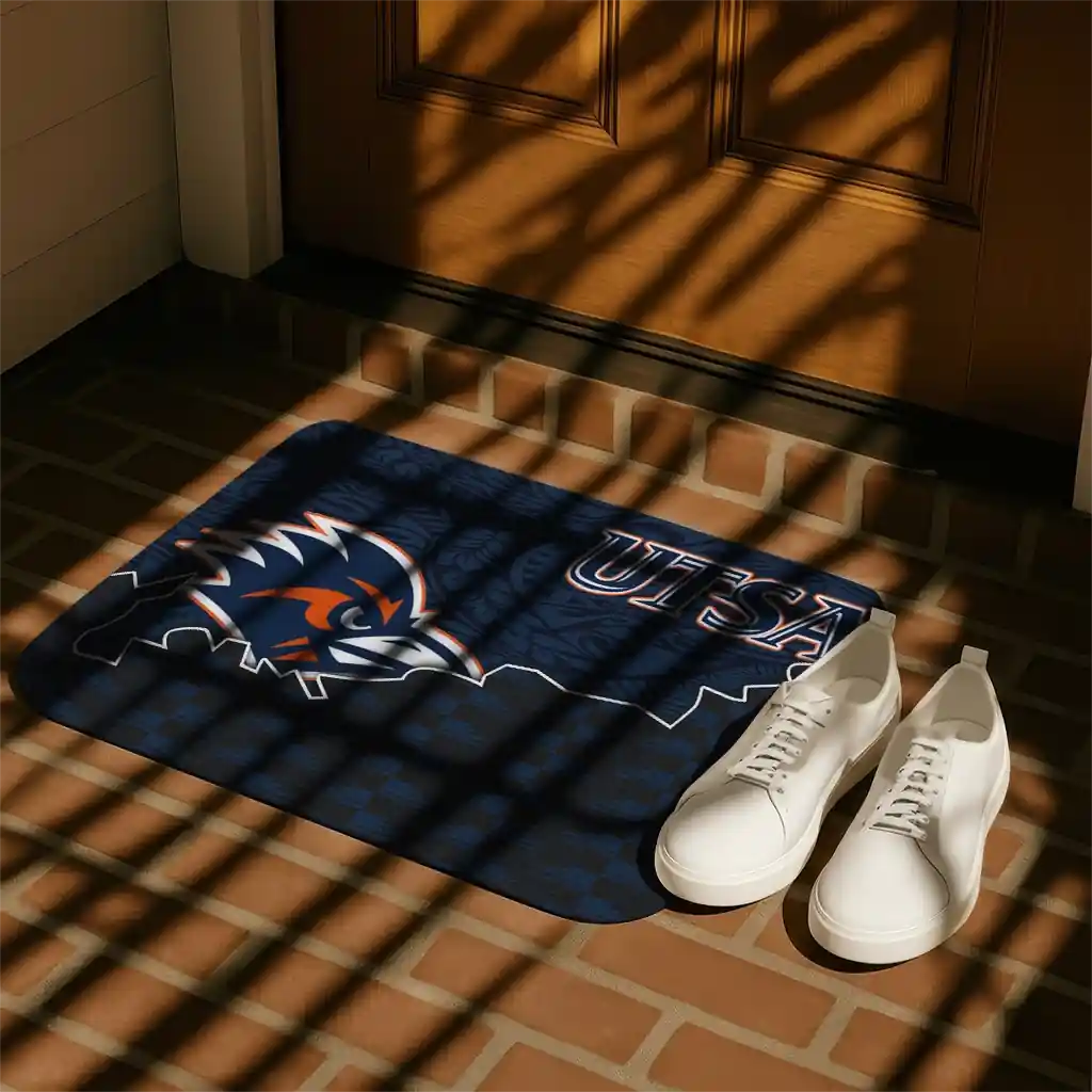 utsa-roadrunners-tribal-detailing-orange-black-doormat-trendy.webp