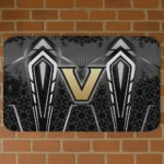 Vanderbilt Commodores Graphic Stripes Black Doormat
