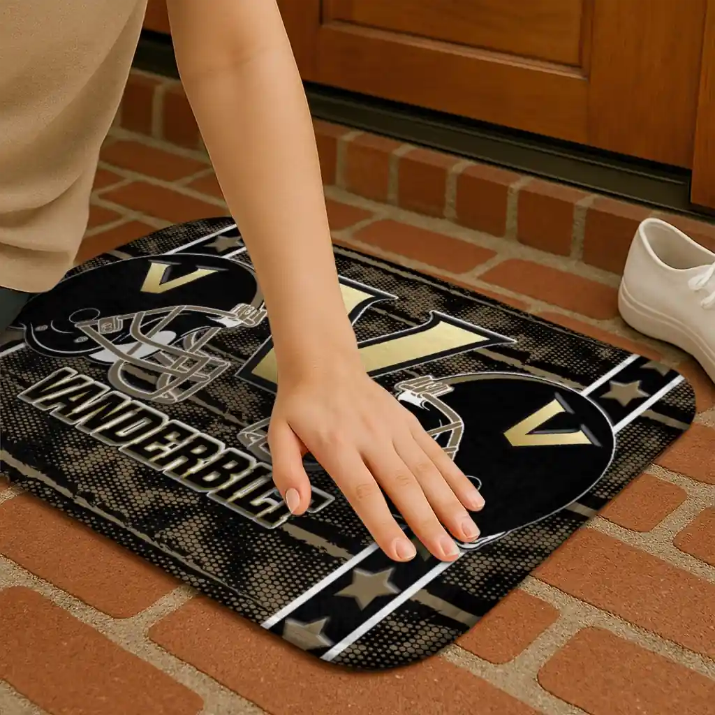vanderbilt-commodores-helmet-illustration-black-doormat-premium-grade.webp