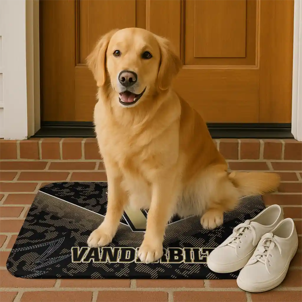 vanderbilt-commodores-layered-lines-black-doormat-high-quality.webp