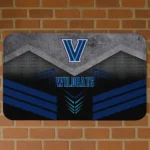 Villanova Wildcats Chevron Points Navy Black Doormat