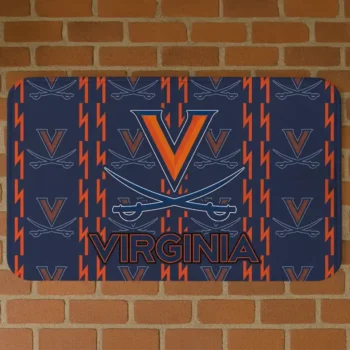 Virginia Cavaliers Bolt Row Blue Doormat