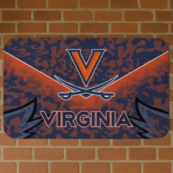 Virginia Cavaliers Layered Lines Blue Doormat