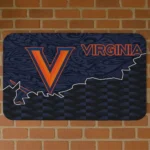 Virginia Cavaliers Tribal Detailing Blue Black Doormat