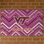 Virginia Tech Hokies Chevron Geometrics Maroon Doormat