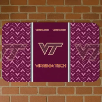 Virginia Tech Hokies Chevron Stack Maroon Doormat
