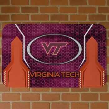 Virginia Tech Hokies Hexagon Oval Maroon Doormat
