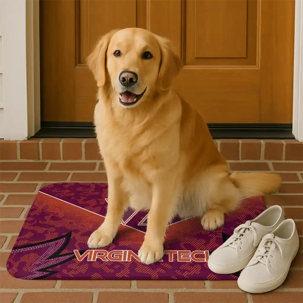 virginia-tech-hokies-layered-lines-maroon-doormat-high-quality.webp