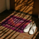 virginia-tech-hokies-layered-lines-maroon-doormat-best-selling.webp