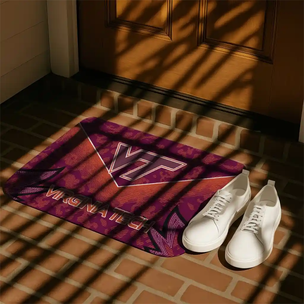 virginia-tech-hokies-layered-lines-maroon-doormat-trendy.webp