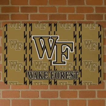 Wake Forest Demon Deacons Bolt Row Gold Doormat