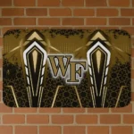 Wake Forest Demon Deacons Graphic Stripes Gold Doormat