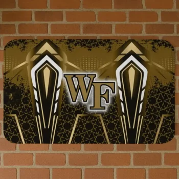 Wake Forest Demon Deacons Graphic Stripes Gold Doormat