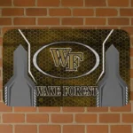 Wake Forest Demon Deacons Hexagon Oval Gold Doormat
