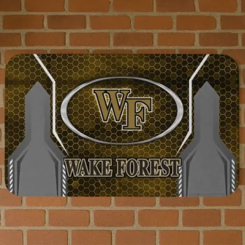 Wake Forest Demon Deacons Hexagon Oval Gold Doormat