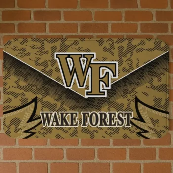 Wake Forest Demon Deacons Layered Lines Gold Doormat