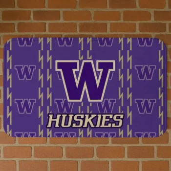 Washington Huskies Bolt Row Purple Doormat
