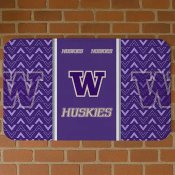 Washington Huskies Chevron Stack Purple Doormat
