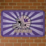 Washington Huskies Helmet Centerpiece Purple Doormat