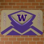 Washington Huskies Ninja Mesh Purple Doormat