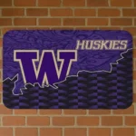Washington Huskies Tribal Detailing Purple Black Doormat
