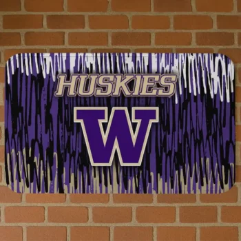 Washington Huskies Vertical Flow Purple Doormat