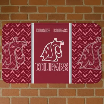Washington State Cougars Chevron Stack Crimson Doormat