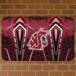 Washington State Cougars Graphic Stripes Crimson Doormat