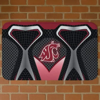 Washington State Cougars Torso Pattern Doormat